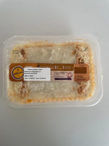 Lasagna de jamón y queso