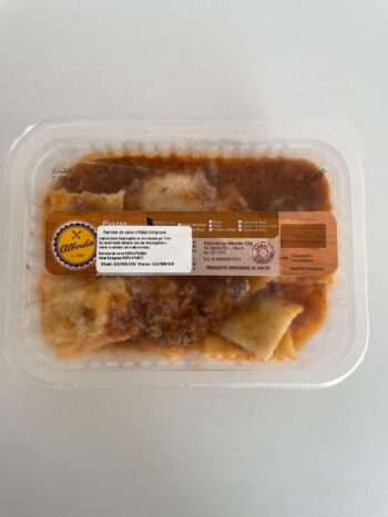 Ravioles de carne c/ Salsa bolognesa